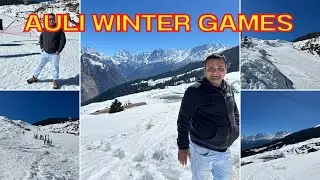 Auli Winter Games 2024|| Auli Uttarakhand || Auli Skking || Auli Snowfall || @Divine_Uttarakhand