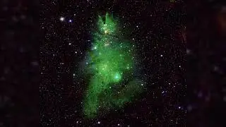 NASA Discovers Cosmic Christmas Tree Cluster of Twinkling Newborn Stars in Space
