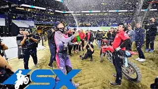 Лучшие моменты 10-го раунда суперкросса 450SX | Индианаполис, штат Индиана, стадион &laquo;Лукас Ойл&raquo; |...