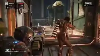 Gears Of War 4 - Hardcore Horde on Security (with Dropshot + RL-4 Salvo power weapons)