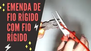 Como fazer emenda de fio rígido com fio rígido