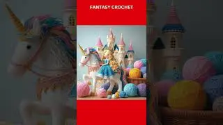 A knitted fairy tale: the journey of a princess on a unicorn #crochet #knitted #unicorn #fairytale