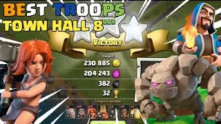 Town hall 8 best attack strategy | viwago troops | clash of clans | shadowshock