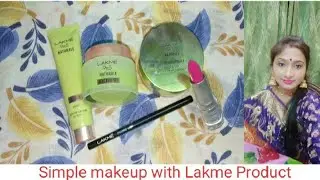My simple makeup with Lakme Product demo