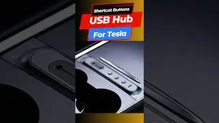 Tesla USB Hub with Shortcut Buttons 🚗 2025 Must-Have Accessory for Model 3/Y!