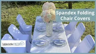 Spandex Folding Chair Covers | Chair Decor | Tableclothsfactory.com