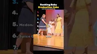 Ranking Baby Graduation Jobs😂