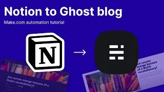 Notion to Ghost tutorial (Make.com automation)