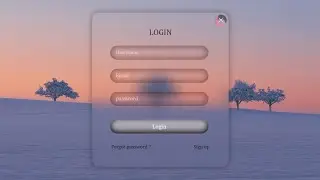 Animated login form on web using || simple HTML and CSS