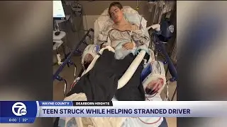 Teen in ICU after Christmas Eve crash while helping stranded driver