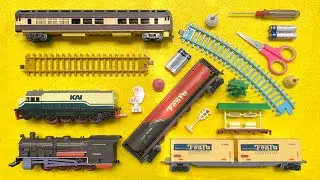 Unboxing Dan Merakit Mainan Kereta Api CC201 Vintage, Kereta Uap, Kereta Api Classic -  Train Toys