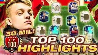 30 MILLION COIN TEAM IN FUT CHAMPIONS! TOP 100 HIGHLIGHTS! #FIFA21 ULTIMATE TEAM