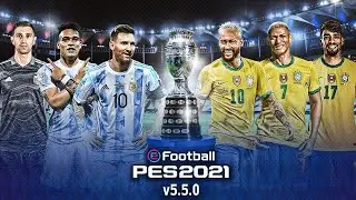 Brazil Vs Argentina Patch - Pes 2021 Mobile (v5.5.0) by Snow Broken