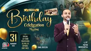SUNDAY BIRTHDAY PRAYER MEETING ✝️ || 31 AUGUST 2025 || NEKVIR MINISTRIES ||