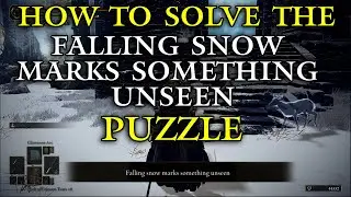falling snow marks something unseen guide