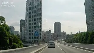 Silent Daytime Drive from Narita to Gaien | Tokyo Expressway (No Music, No Talk)