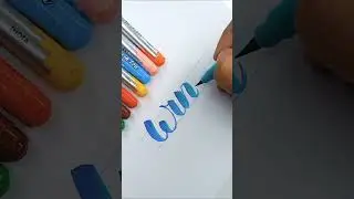'Winter' calligraphy style. #shorts #calligraphy #relaxing #satisfying #trending