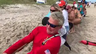 Lifeguard tug o war at Delray beach surf festival 2019!