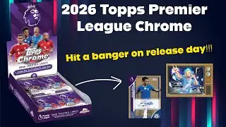 Мы наткнулись на бомбу! Распаковка коллекционной коробки Topps Premier League Chrome 2026 года.