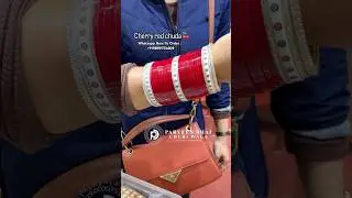 Cherry Red Chuda🍒 #shorts #bangles #trending #cherry #red #chuda #fashion #wedding#youtubeshorts#yt
