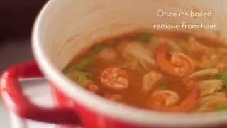 KAENG-SOM KOONG (SOUR VEGETABLE AND SHRIMP SOUP)