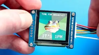 Fun ESP32 Project: Foul Bachelor Frog Meme Displayer (SSD1351 SPI OLED)