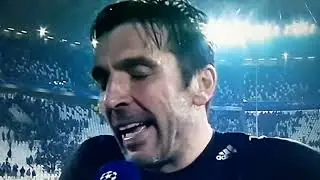 Buffon CRYING on TV Interview after Juventus - Real Madrid 0-3