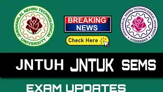 JNTUH mid exam dates jntuk exams dates released | btech exams
