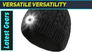 The Ultimate Unisex Beanie Hat with Light: LED USB Rechargeable Headlamp Beanie