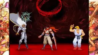 Marvel vs Capcom 2: Ken, Storm, and Strider Hiryu arcade playthrough