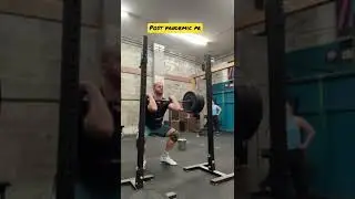 1 Rep Max Front Squat 255lb | #youtubeshort #frontsquat