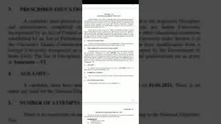 ASRB Notification ARS/NET/T-6 2021