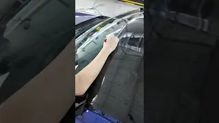 Wrapping a BRZ TS Roof with 3M High Gloss Black! #roofwrap #vinylwrap #vinylwrapping