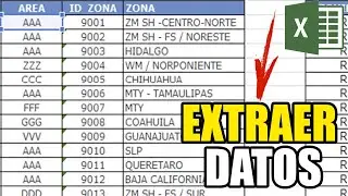 COMO EXTRAER DATOS DE UNA CELDA EN EXCEL? - FACIL