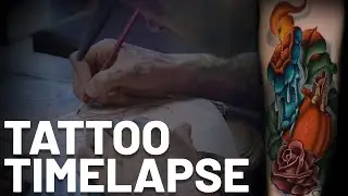 Mike P - Tattoo Timelapse - Illustrative Realism