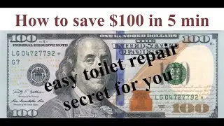 water bill high? super easy toilet repair to save money by doing this simple thing