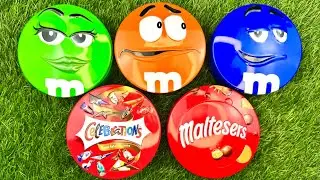 Candy Lovers Dream! ASMR Unboxing of Skittles & M&M's | Colorful Tins and Satisfying Sounds Revealed