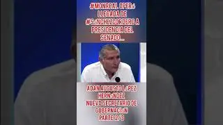 #Monreal oper&oacute; llegada de #S&aacute;nchezCordero a Presidencia del Senado. Parte 2/3