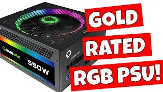 Бюджетный 550 Вт полностью модульный блок питания ARGB Gamemax RGB 550 Вт 80 Plus Gold