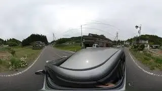 Drive through the Japanese countryside town 360