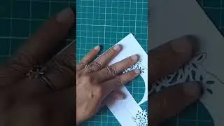 Paper Cutting Art of Letter 'B'
