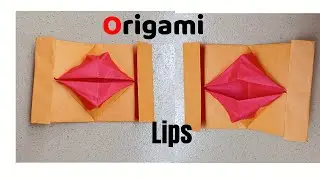 DIY Origami Kissing Lips | Origami Mouth that Opens and Closes | Moving Paper Toy