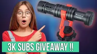 3000 SUBS GIVEAWAY | Road to 3K Subs | MCOPLUS VM-D02 Microphone #GIVEAWAY 2020