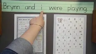 Kindergarten Upper and Lowercase Letters Writing Lesson