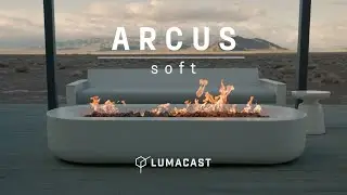 ARCUS soft Fire Table by Lumacast