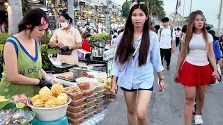 Best Place!! Walking Tour in Phnom Penh 2026 | Explore Riverside Food Market, Cambodian Street Food