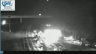 All lanes shutdown on I-675 NB at Hwy 42