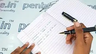 penhouse in Black Body Gold Trims Roller Pen Model 18665