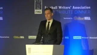 Darren Fletcher's tribute to Wayne Rooney at the FWA Tribute night,