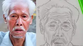how to draw face (Realistic) brouh mkhang bre kh draw kheh ny